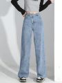 Teen Girl Slant Pocket Straight Leg Jeans