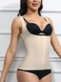 Ladies' Solid Color Front Buckle Body Shaper Top