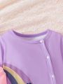 2pcs Baby Girls' Lovely Cloud Patterned Jumpsuit