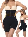 Solid Color High-Waisted Buckle Waist Slimming Pants
