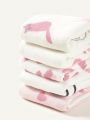 Cozy Cub 5pcs Pink Printed Handkerchief Set