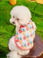 PETSIN 1pc Colorful Fruit Orange Printed Pet Dog Cat Vest