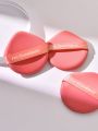 50pcs Dual-effect Double-sided Makeup Puff Air Cushion Sponge With Printed Pink Weave Tape