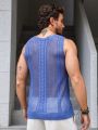 Men's Knitted Hollow Out Sleeveless Vest