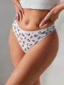 SHEIN 3pcs Women's Thong Panties With Bow Decoration