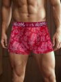 Men's Boxer Briefs With Chinese Character Print