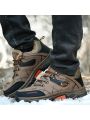 New Outdoor Hiking Shoes With Warm Inner Lining, Men's Winter Fashion Shoes For Outdoor Sports