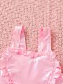 Baby Girl Pink Overalls Jumpsuit