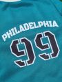 PETSIN Pet Football Jersey With Philadelphia Team Number & Bird-Eye Fabric, Cat And Dog T-Shirt