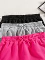 3pcs Teen Girls' Sporty & Casual Basic Skirts