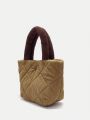 SHEIN MOD Casual Stitch Detail Handbag