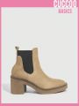 Everyday Collection Women's Fashionable Fixed-bottom Chelsea Ankle Boots