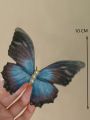 Fairycore 3pcs Retro Blue & Black Butterfly Hair Clip
