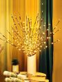 1pc 20led Brown Faux Branch Light For Indoor Decoration, Prop, Atmosphere Lighting