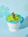 SCOOBY-DOO X SHEIN 1pc Green Silicone Cup Lid (Cup Not Included)