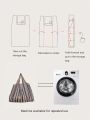 Fashionable Striped & Large Capacity & Portable Supermarket Shopping Bag