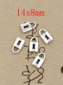 20Pcs Charms Lock Antique Silver Color Pendants Making DIY Handmade  Finding Jewelry