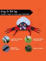Joiedomi 9 FT Halloween Inflatable Spider with Rotating Colorful Light, Blow Up Spider Yard Decoration with Built-in Red LED Eyes for Halloween Outdoor Garden Outside Lawn Holiday Party Decoration
