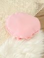 SHEIN Kids EVRYDAY Young Girl Cute Pink Bubble Sleeve Dress + Bowknot Purse + Hat