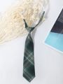 2pcs Plaid Pattern Tie