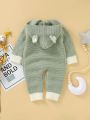 Baby Boys' Hooded Knit Romper