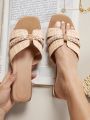 Women's Flat Solid Color Slippers Sandals