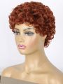 Short Curly Synthetic Hair Wigs For  3Inch Short Afro Kinky Curly Wig Pixie Cut Curly Wigs