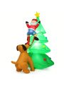 Gymax 6.5ft Inflatable Christmas Tree Indoor Outdoor Decoration w/ LED Lights