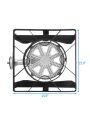 Home Gas Cooktop Furnace with Square/Round Style, Gas Burner Stove, Protable Outdoor Gas Furnace 20W BTU Head Diameter 26cm with Detachable 1.2m Leather Pipe & 0-20psi High Pressure Valve for Cooking Outside, Camping