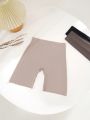Women'S Seamless Pure Color Safety Shorts (3pcs/Set)