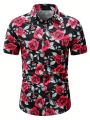 Manfinity RSRT Men's All-over Rose Print Shirt