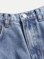 SHEIN Teen Girl Flap Pocket Cargo Jeans