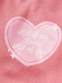 PETSIN Valentine's Day Petsin Pink Heart Patterned Pet Hoodie, 1pc
