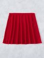 SHEIN Swim Basics Plain Cover Up Skirt