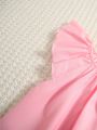 SHEIN Kids SUNSHNE Toddler Girls Flamingo & Tropical Print Ruffle Sleeve Dress