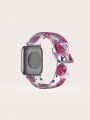 Fashionable Pink Pumpkin Shaped Silicone Strap Compatible With 38mm 40mm 41mm 42mm 44mm 45mm 49mm, Compatible With Apple Watch Series Ultra/se/8/7/6/5/4/3/2/1