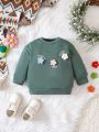 Baby Girls' Round Collar Sweatshirt, Autumn & Winter