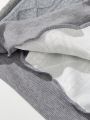 Ladies' Letter Embroidered Drop Shoulder Fleece Sweatshirt And Sweatpants Set