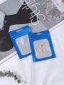 10pcs/pack Thickened Jewelry Storage Bag With Ziplock For Storing Earrings And Accessories, Anti-oxidation