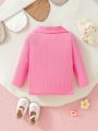 Baby Girl Autumn And Winter Cute Little Flower Casual Daily Comfortable Long-sleeved Top