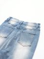 Teen Boy's New Versatile Ripped Washed Denim Pencil Pants