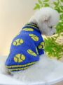 1pc Cute And Comfortable Pet Sweater Clothes Basketball Pattern Soft Clothes For Dogs And Cats