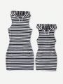 Tween Girls' Striped Hooded Dress