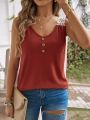 Women's Patchwork Lace Camisole Tank Top