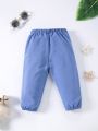 3pcs Toddler Boys' Spring/Summer Casual Pants Made Of Textured, Comfortable, Breathable And Mosquito-Repellent Fabric