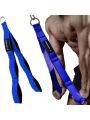 6-hole Triceps Rope Cable Attachment With Handle, Greater Range Of Motion For Triceps Pull Down, Sit Ups, Face Pull And Other Workouts In Professional Gyms