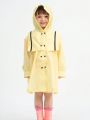 Minimalist Princess Style Puff Skirt Raincoat
