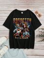 Female Teenagers Casual Cartoon Pattern Short-sleeved T-shirt Suitable For Summer