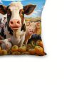 Cow Printed Pillowcase
