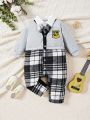 Fashionable Shirt 2 In 1 Jumpsuit For Baby Boys